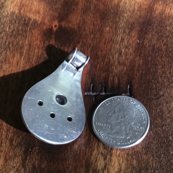 Sterling silver pendant. Moonstone/amethyst - Picture 2 of 4